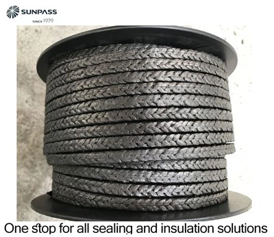 Ambalaj din azbest din grafit armat cu sârmă cu cauciuc